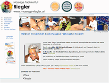 Tablet Screenshot of massage-riegler.at